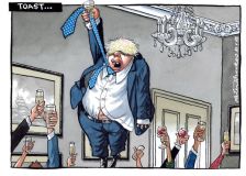 jOHNSON IS TOAST CARTOON
