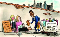 Sunak heating home cartoon