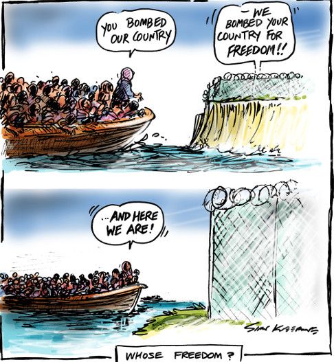 Immigration cartoon June 2022