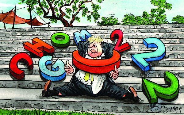 Johnson Rwanda Trip cartoon