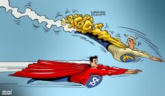 dollar Euro cartoon July 2022