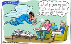 sunak promises cartoon