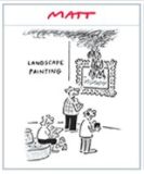 Landscape painting cartoon from Matt