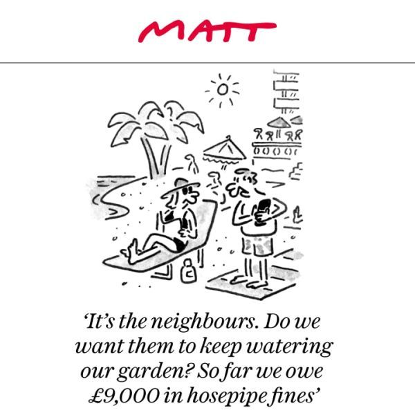 hosepipe ban cartoon