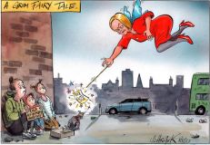 Truss tax cut cartoon