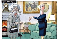 Truss Balmoral Cartoon