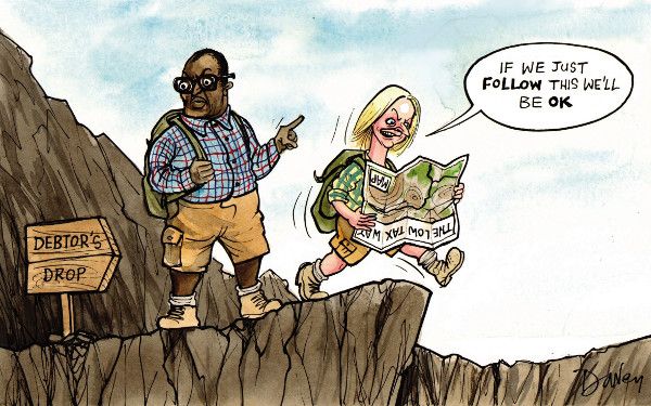 Truss tax cut 02 cartoon
