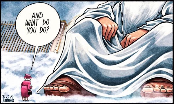 Queen St Peter Cartoon