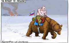 Retreat to Moscow cartoon