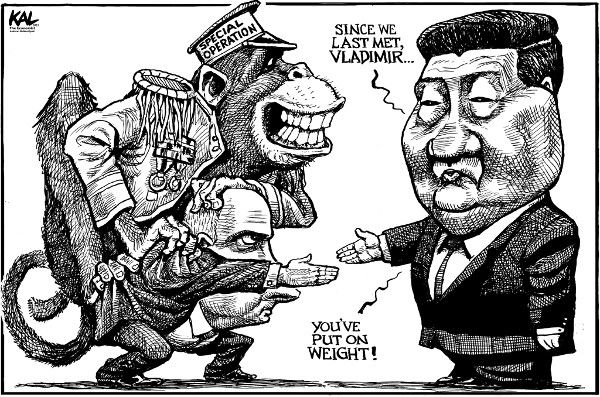 Putin and Chi cartoon.