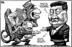 Putin and Chi cartoon.