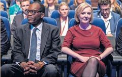 Kwarteng and Truss at Tory conference 2022