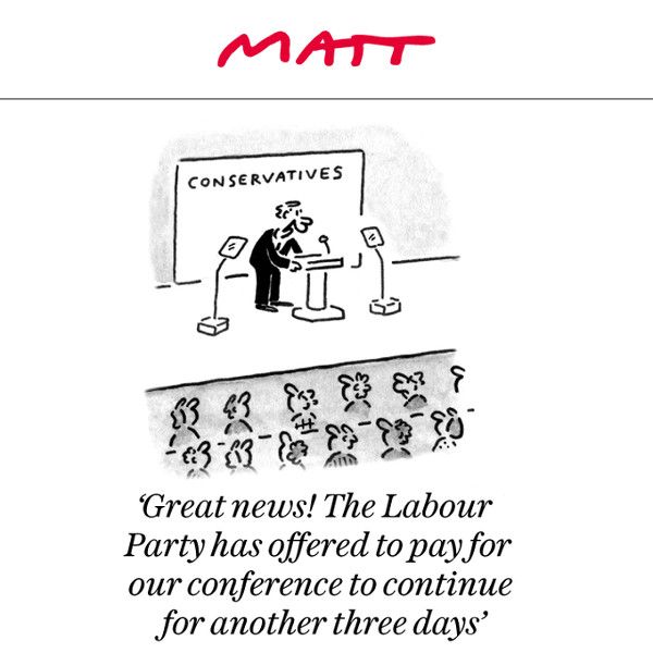 Tory conference cartoon