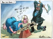 Truss welfare cut cartoon