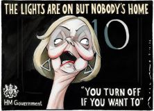 Truss power cut cartoon