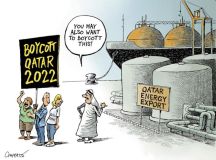 Boycott Quater cartoon