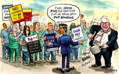 Nurses pay cartoon
