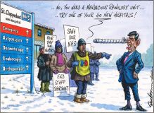 Sunak strike cartoon
