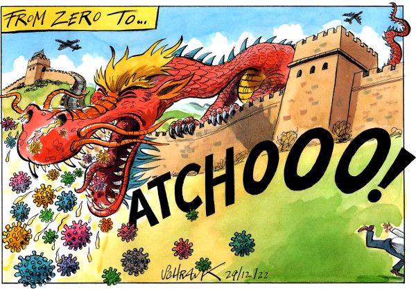 Chinese Covid Cartoon