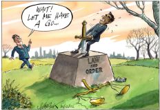 Sunak law and order cartoon