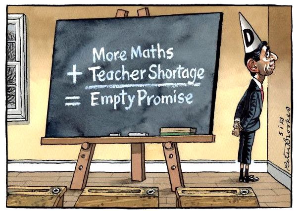 Sunak maths promise cartoon