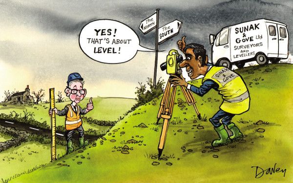 Levelling up cartoon