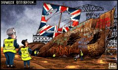 Sunak levelling cartoon