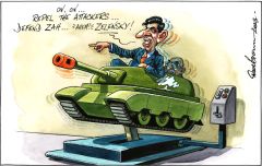 Sunak tank cartoon