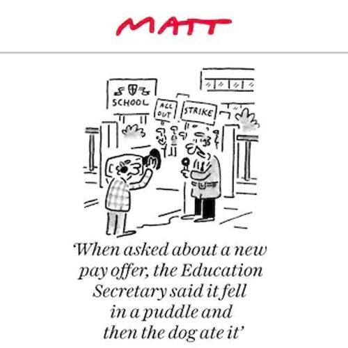Matt education strike cartoon