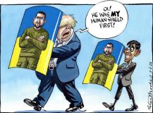 Sunak shield cartoon