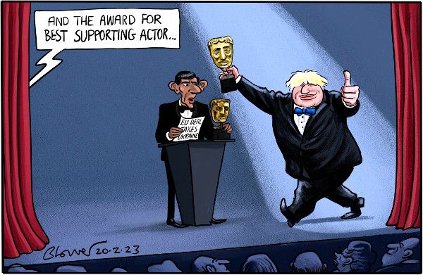 Sunak v Boris cartoon