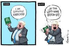 Johnson vindicated cartoon