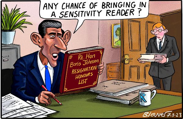 Johnson honours cartoon