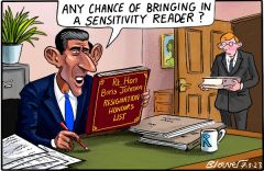 Johnson honours cartoon