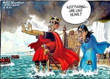 Sunak boat cartoon