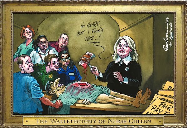 Sunak nurse cartoon