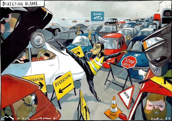 Dover delay cartoon