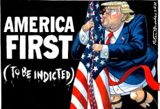 Trump inditement cartoon.