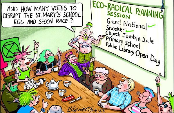 protest cartoon