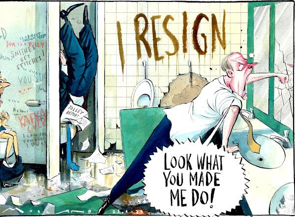 Raab resignation cartoon