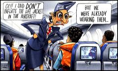 Rwanda flight cartoon
