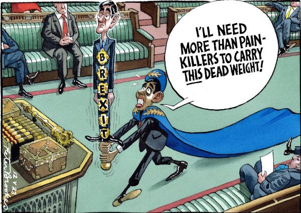Sunak sword cartoon