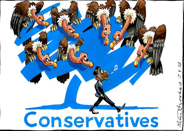 Sunak Vultures cartoon