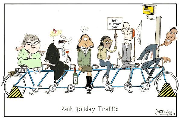 Sunak Bank Holiday cartoon