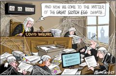 Covid enquiry cartooon