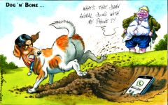Johnson phone cartoon