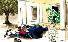 Sunak v Johnson cartoon 02