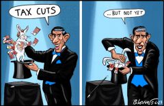 Sunak tax cut cartoon