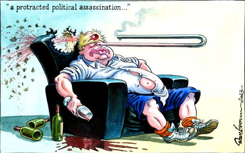 Johnson assassination cartoon