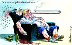 Johnson assassination cartoon